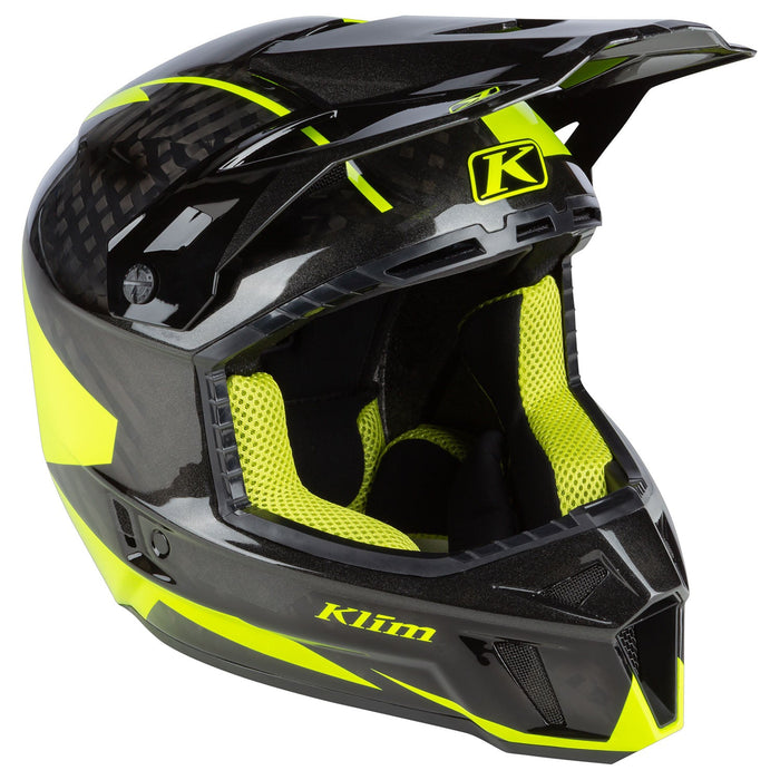 Klim F3 Carbon Ripper Helmet in Hi-Vis