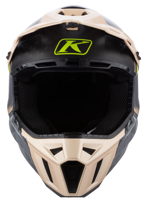 Klim F3 Carbon Helmet - ECE in Montana Tan - HiVis