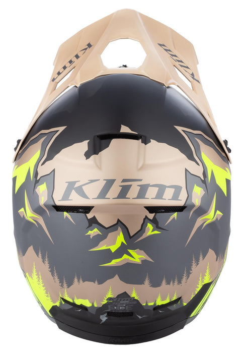 Klim F3 Carbon Helmet - ECE in Montana Tan - HiVis