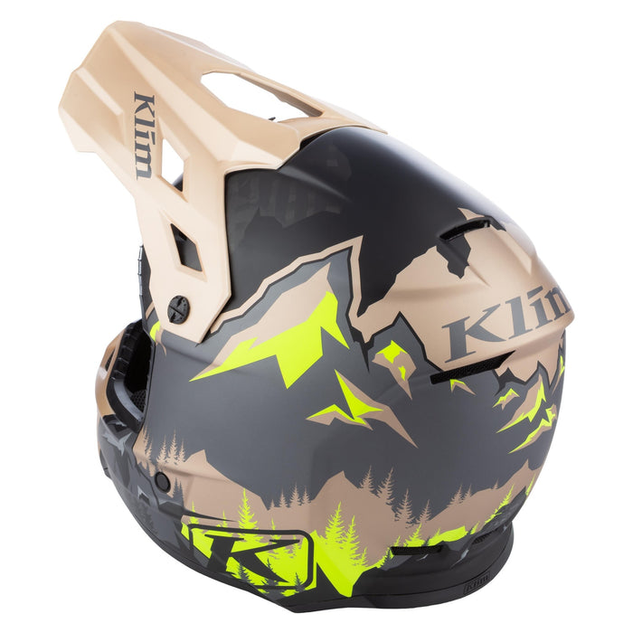 Klim F3 Carbon Helmet - ECE in Montana Tan - HiVis