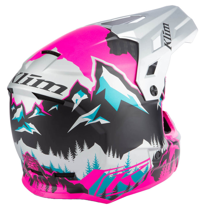 Klim F3 Carbon Helmet - ECE in Pink - High Rise