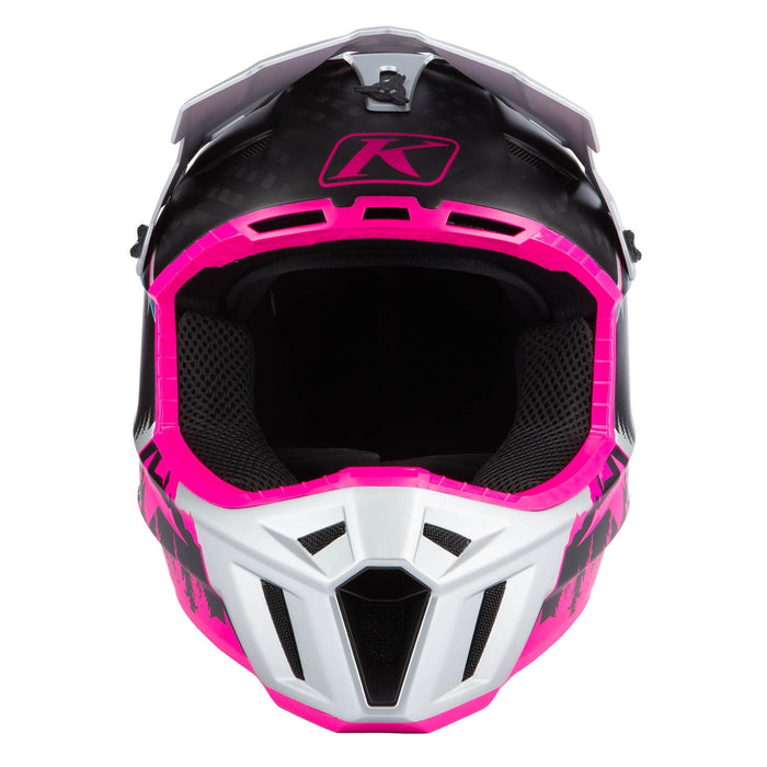 Klim F3 Carbon Helmet - ECE in Pink - High Rise