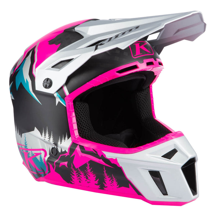 Klim F3 Carbon Helmet - ECE in Pink - High Rise