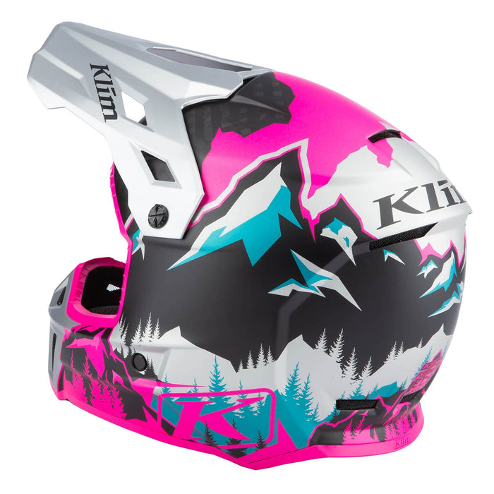 Klim F3 Carbon Helmet - ECE in Pink - High Rise