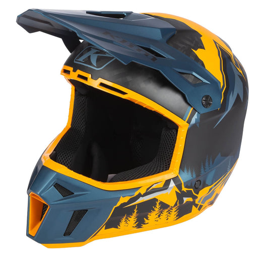 Klim F3 Carbon Helmet - ECE in Sunrise - Petrol 2026