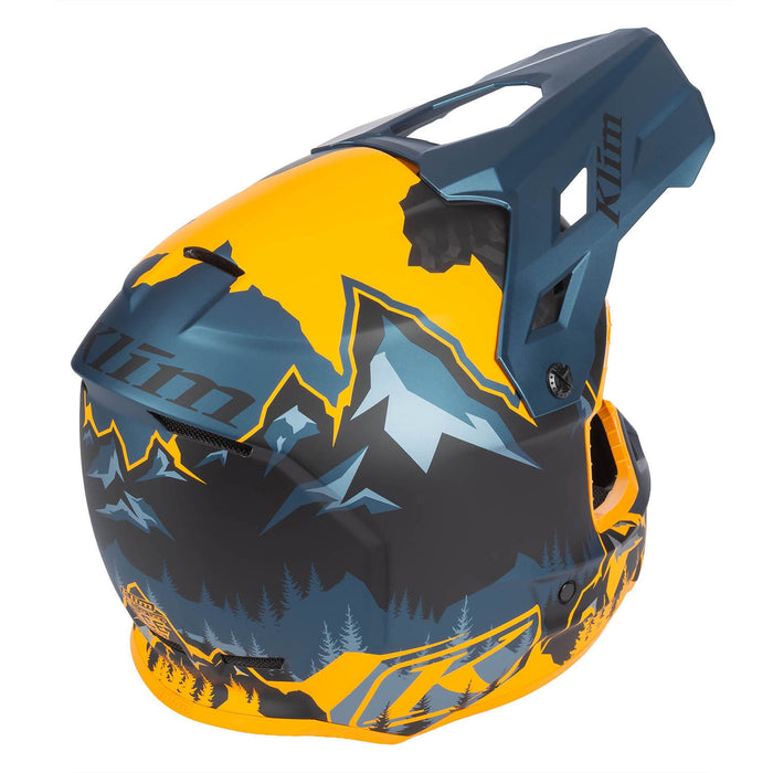 Klim F3 Carbon Helmet - ECE in Sunrise - Petrol 2026