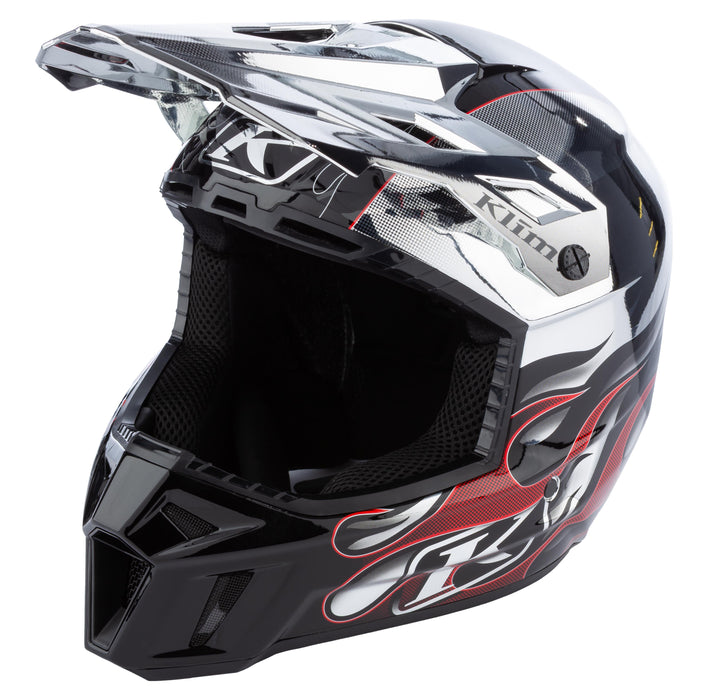 KLIM F3 Carbon SCORCHED CHROME Helmet - ECE 2025