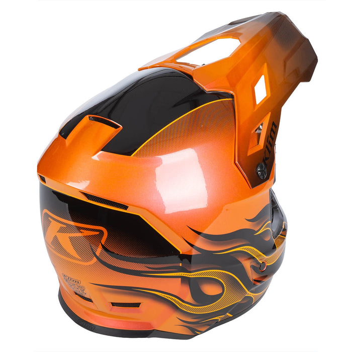 KLIM F3 Carbon SCORCHED HELMET in Sunrise 2026