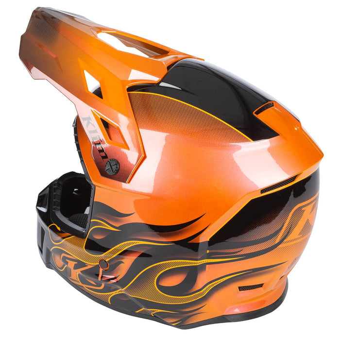 KLIM F3 Carbon SCORCHED HELMET in Sunrise 2026