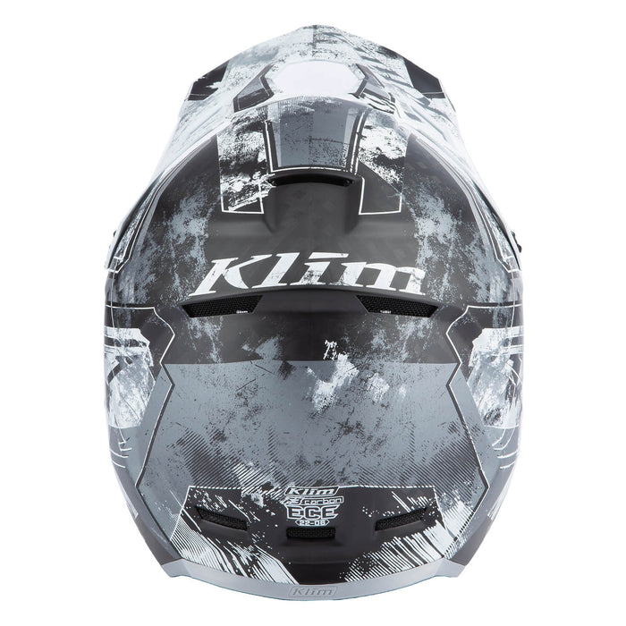 Klim F3 Carbon Helmet - ECE in Black - White