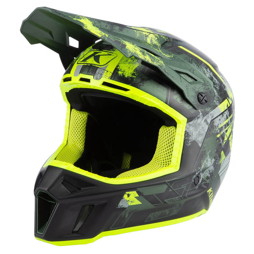 Klim F3 Carbon Helmet - ECE in Kombu Green - Hi-Vis