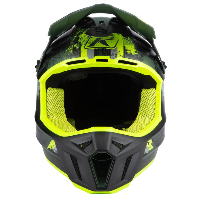 Klim F3 Carbon Helmet - ECE in Kombu Green - Hi-Vis