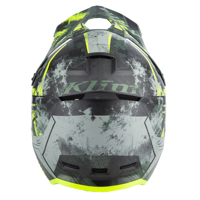 Klim F3 Carbon Helmet - ECE in Kombu Green - Hi-Vis