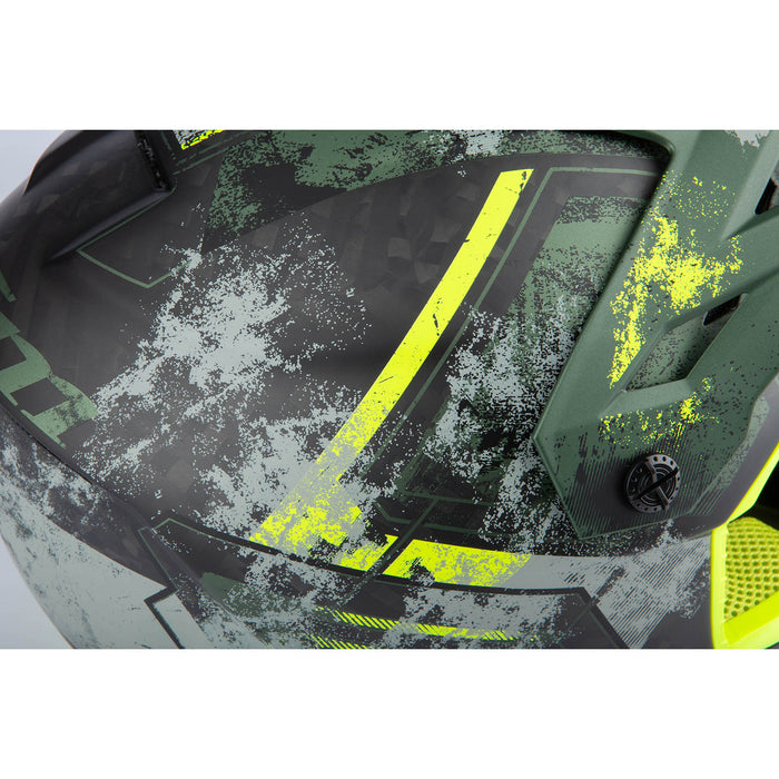 Klim F3 Carbon Helmet - ECE in Kombu Green - Hi-Vis