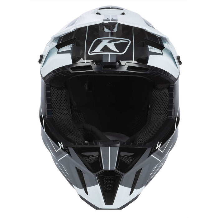 Klim F3 Carbon Helmet - ECE in Velocity Black - White