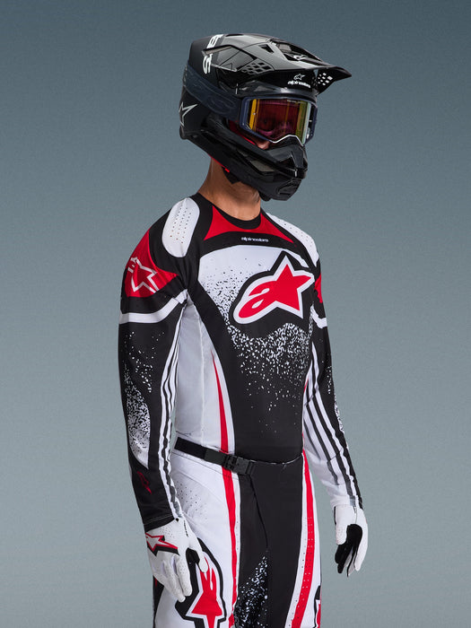 ALPINESTARS TECHSTAR NOMUR JERSEY 2026 in Black/White/Red
