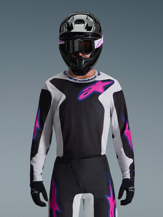 ALPINESTARS FLUID GRID JERSEY 2026 in Black/Light Gray/Purple