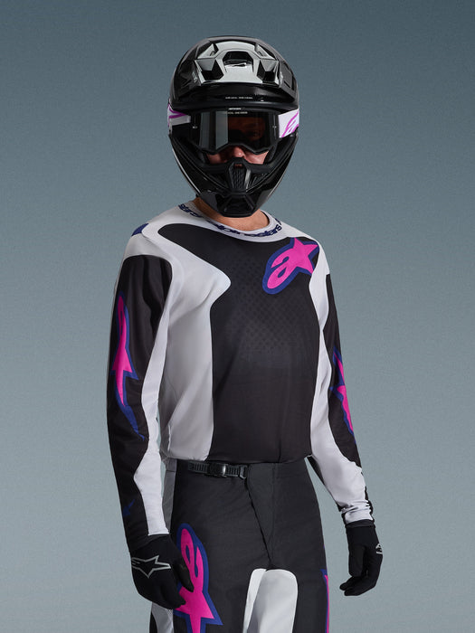 ALPINESTARS FLUID GRID JERSEY 2026 in Black/Light Gray/Purple