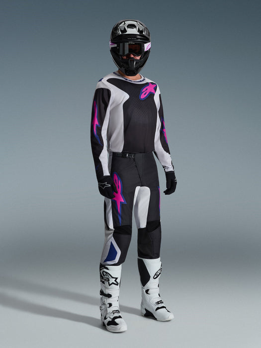 ALPINESTARS FLUID GRID JERSEY 2026 in Black/Light Gray/Purple