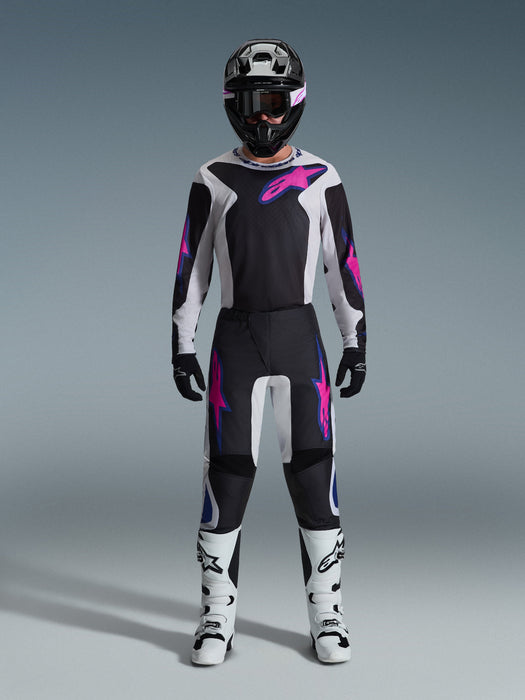 ALPINESTARS FLUID GRID JERSEY 2026 in Black/Light Gray/Purple