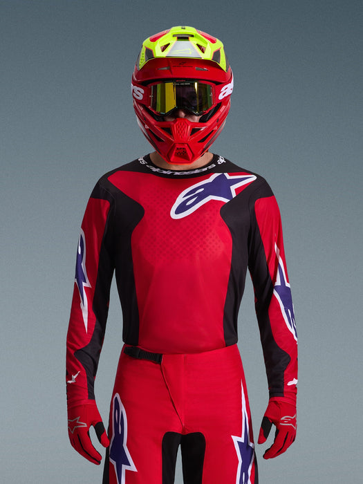 ALPINESTARS FLUID GRID JERSEY 2026 in Red/Black/Purple