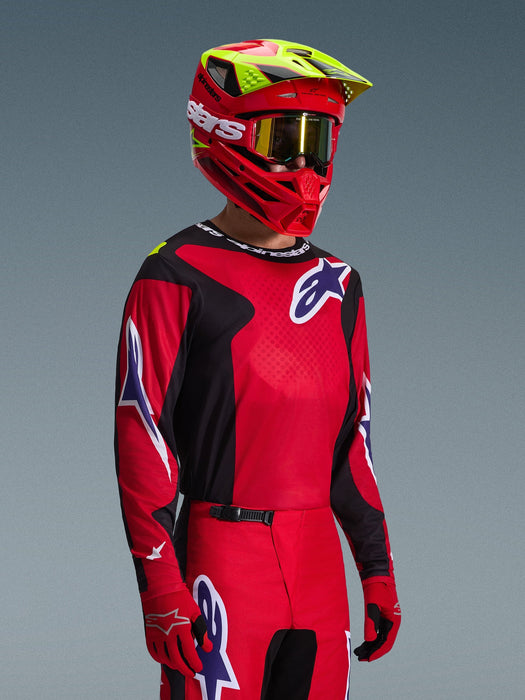 ALPINESTARS FLUID GRID JERSEY 2026 in Red/Black/Purple