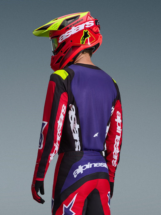 ALPINESTARS FLUID GRID JERSEY 2026 in Red/Black/Purple