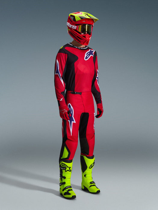 ALPINESTARS FLUID GRID JERSEY 2026 in Red/Black/Purple