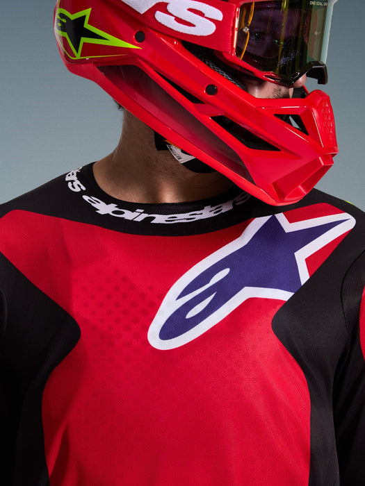 ALPINESTARS FLUID GRID JERSEY 2026 in Red/Black/Purple