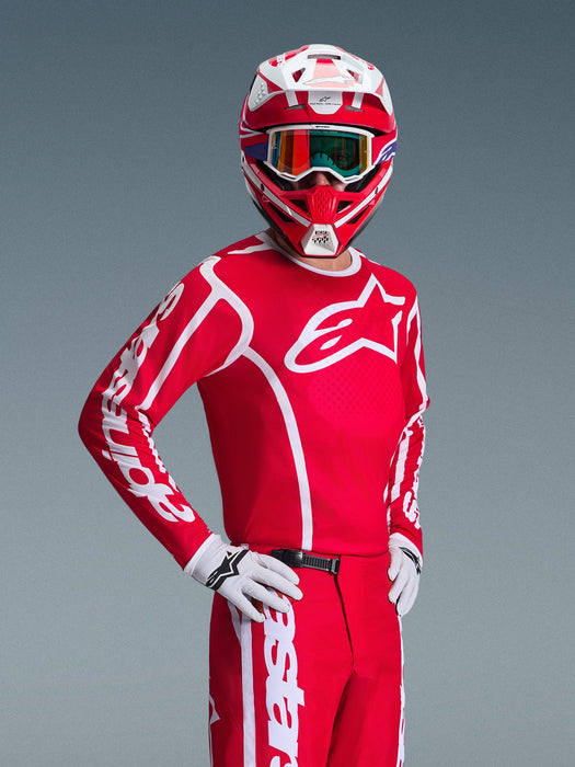 ALPINESTARS FLUID APEX JERSEY in Red/White