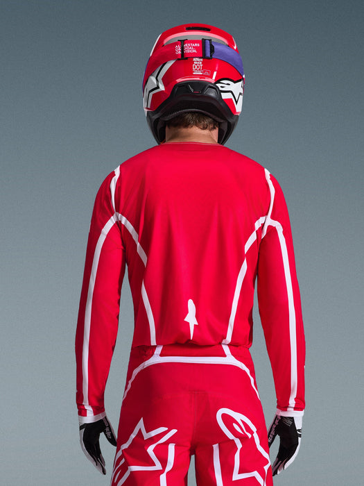 ALPINESTARS FLUID APEX JERSEY in Red/White