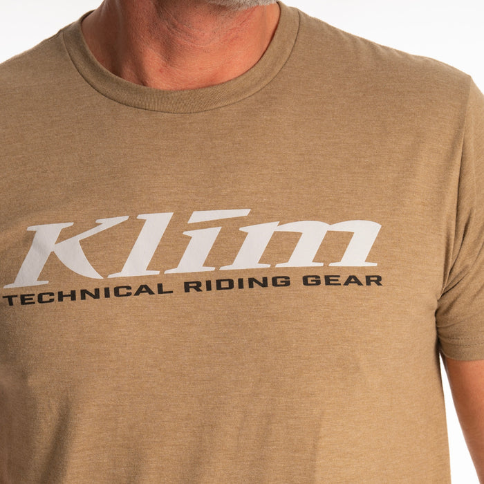 KLIM K Corp Short Sleeve Tees in Coyote Brown Heather - High-rise