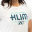 Klim Women's Kute Corp Short Sleeve Tees in White Deep Lagoon