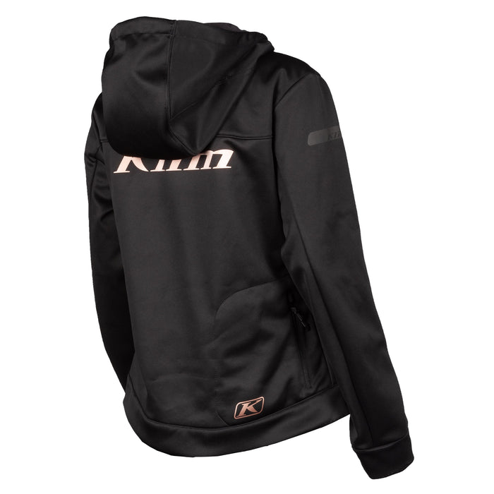 Klim Evolution Hoodie in Black - Rose Gold