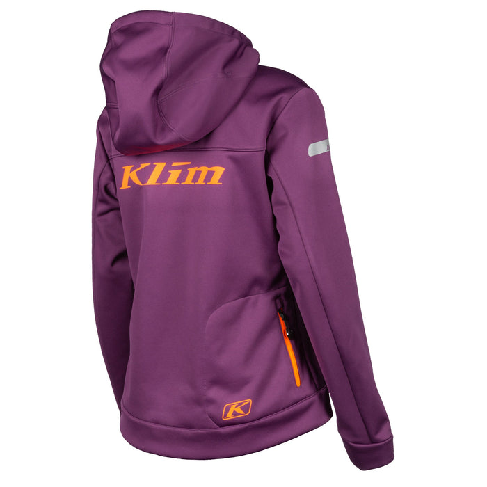 Klim Evolution Hoodie in Deep Purple - Strike Orange