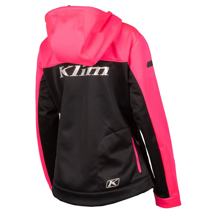 Klim Evolution Hoodie in Knockout Pink - Gold