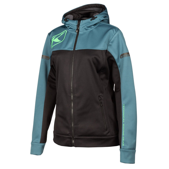 Klim Women's Evolution Hoodies in Petrol - Wintermint - 2021