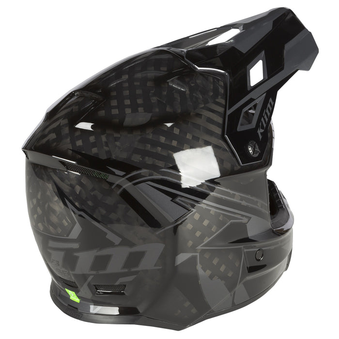 KLIM F3 CARBON PRO ASCENT HELMET ECE 2025 - Black - Asphalt