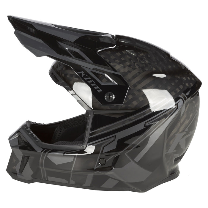 KLIM F3 CARBON PRO ASCENT HELMET ECE 2025 - Black - Asphalt