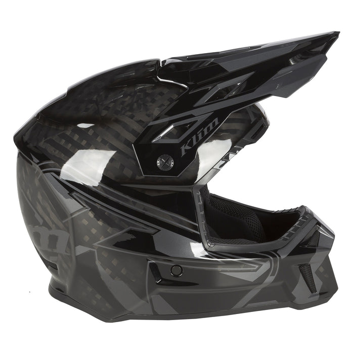 KLIM F3 CARBON PRO ASCENT HELMET ECE 2025 - Black - Asphalt