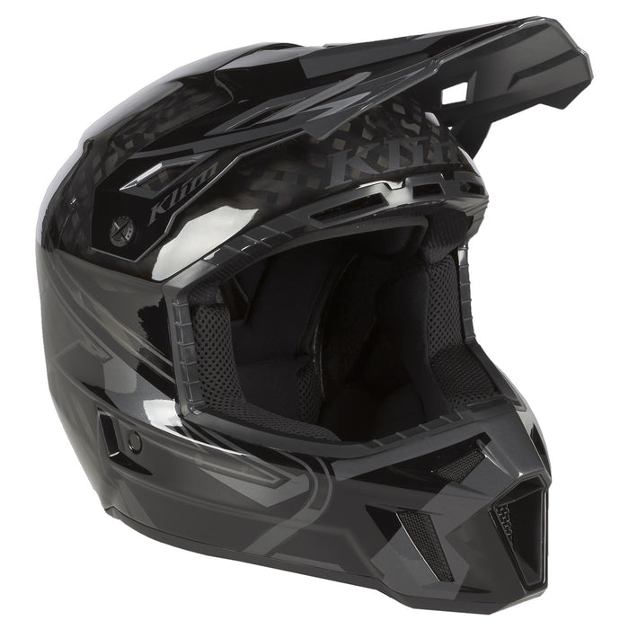 KLIM F3 CARBON PRO ASCENT HELMET ECE 2025 - Black - Asphalt