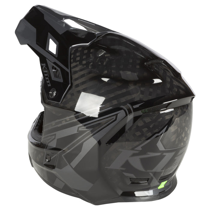 KLIM F3 CARBON PRO ASCENT HELMET ECE 2025 - Black - Asphalt