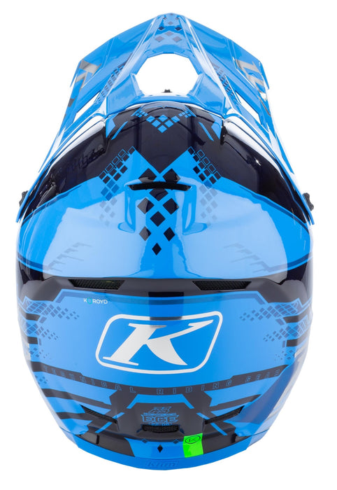 KLIM F3 CARBON PRO DIAMOND HELMET ECE 2025 - Electric Blue Lemonade