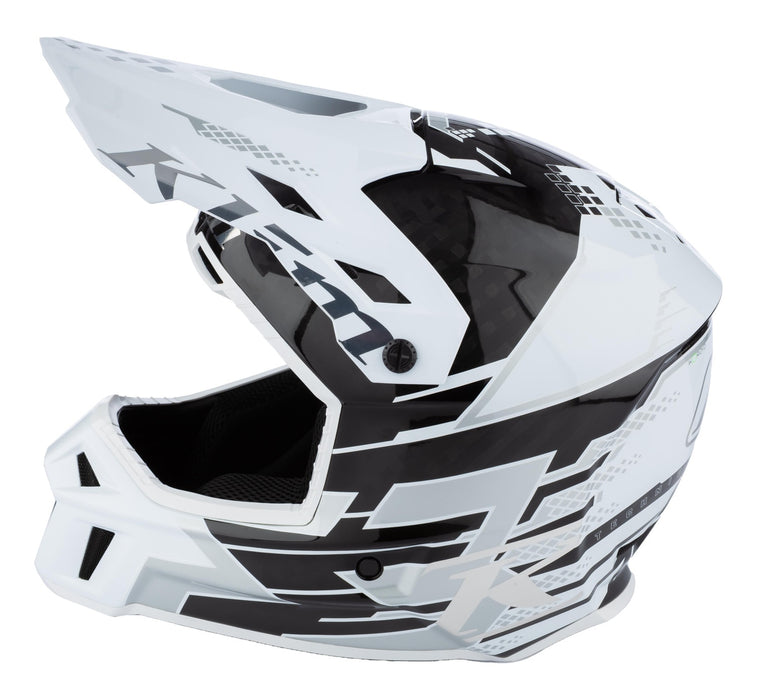 KLIM F3 CARBON PRO DIAMOND HELMET ECE 2025 - White