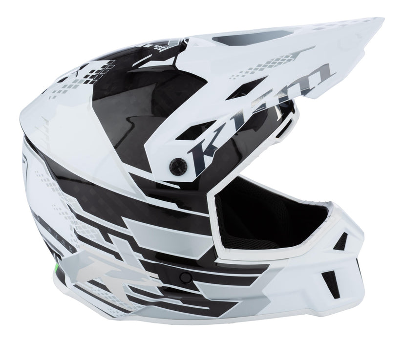 KLIM F3 CARBON PRO DIAMOND HELMET ECE 2025 - White