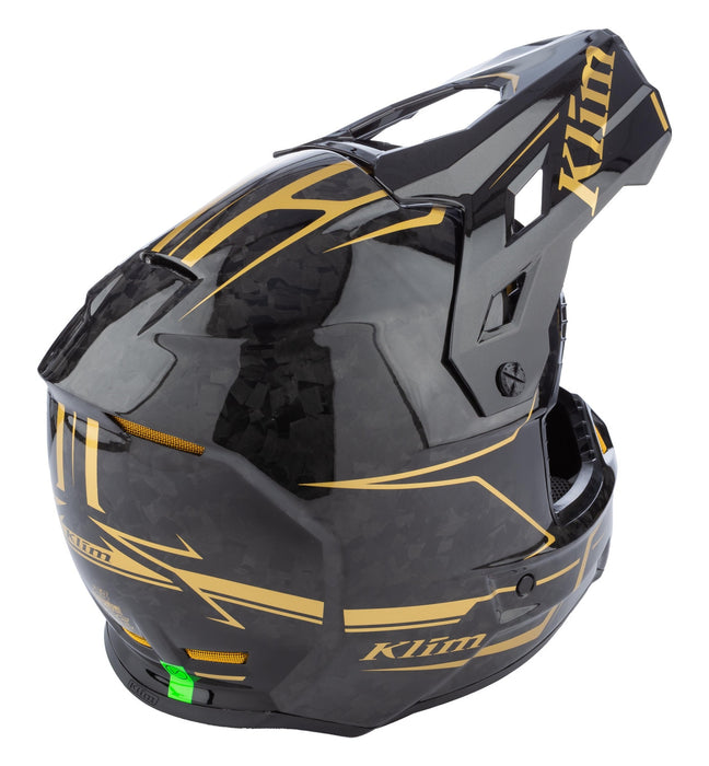 KLIM F3 CARBON PRO FORGED HELMET ECE 2026 - Gold Vein