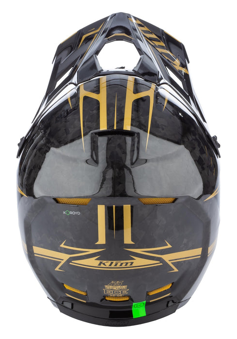 KLIM F3 CARBON PRO FORGED HELMET ECE 2030 - Gold Vein