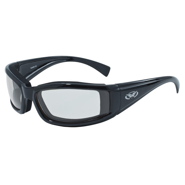 GLOBAL VISION STRAY SUNGLASSES in Black - Clear Lens