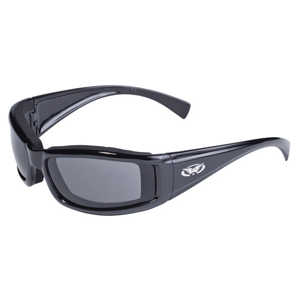GLOBAL VISION STRAY SUNGLASSES in Black - Smoke Lens