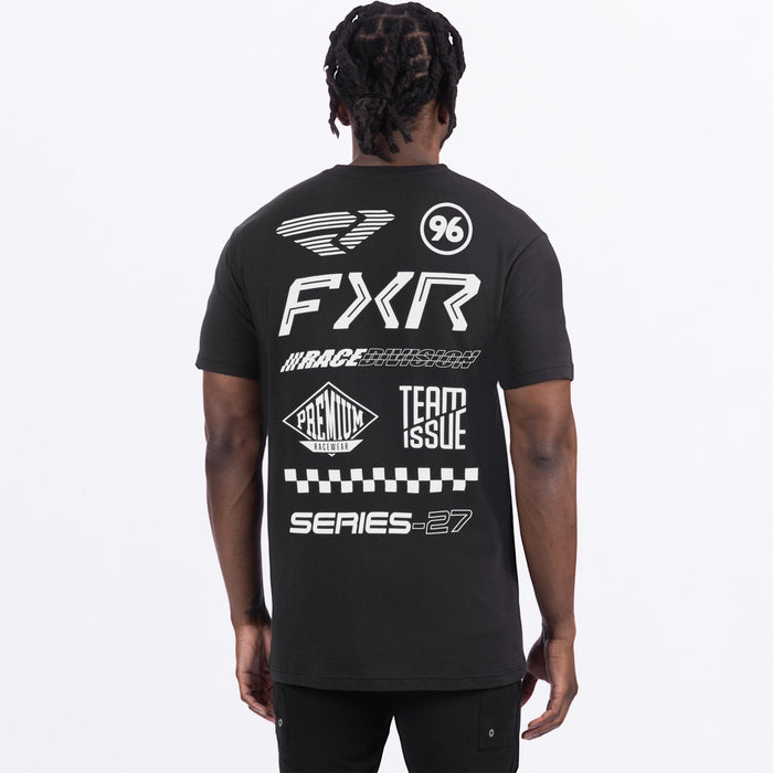FXR PEDIGREE PREMIUM T-SHIRT in Black/White